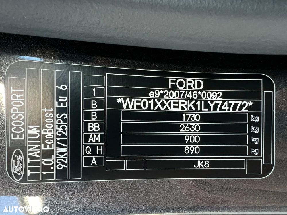 Ford EcoSport 1.0 EcoBoost Titanium - 31