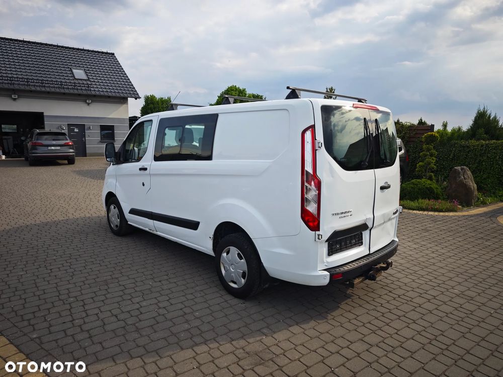 Ford Custom Doka Brygadówka Klima 6 miejsc Hak Bezwypadkowy - 8
