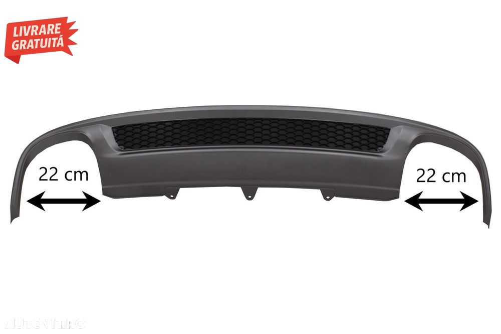 Difuzor Bara Spate Audi A4 B8 Facelift Sedan Avant (2012-2015) S-Line Design doar - livrare gratuita - 8