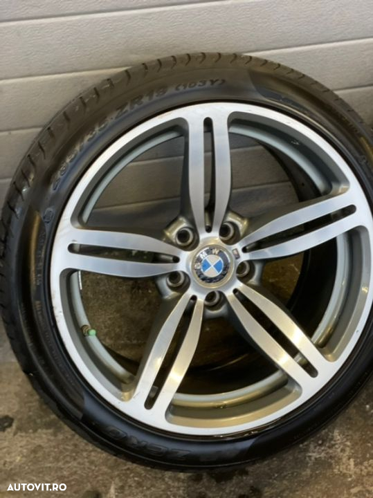 jante roti bmw M5 E60 M6 e63 e64 originale M power nu M pachet R19 2 lățimi fără defecte tehnice sau Reparatii 8/5 fata 9/5 J spatele Style 167 5x120 - 4