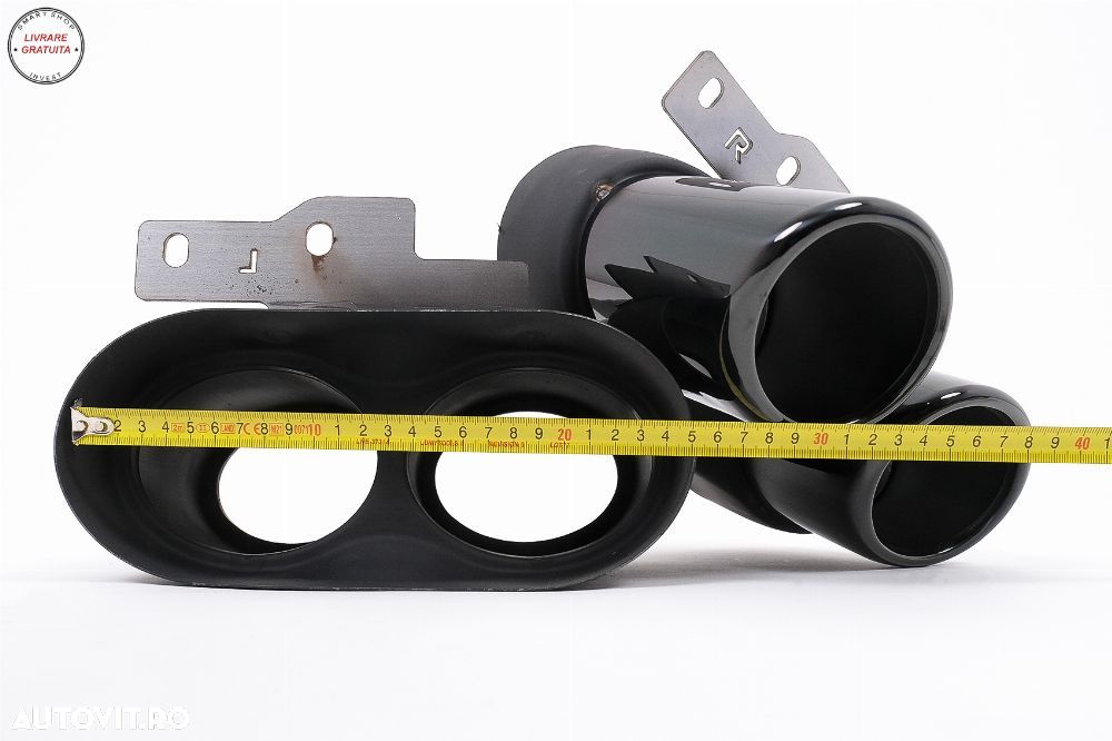 Difuzor Bara Spate si Ornamente Evacuare Audi A6 C8 4K Avant Sedan (2018-2022) S6 - livrare gratuita - 10