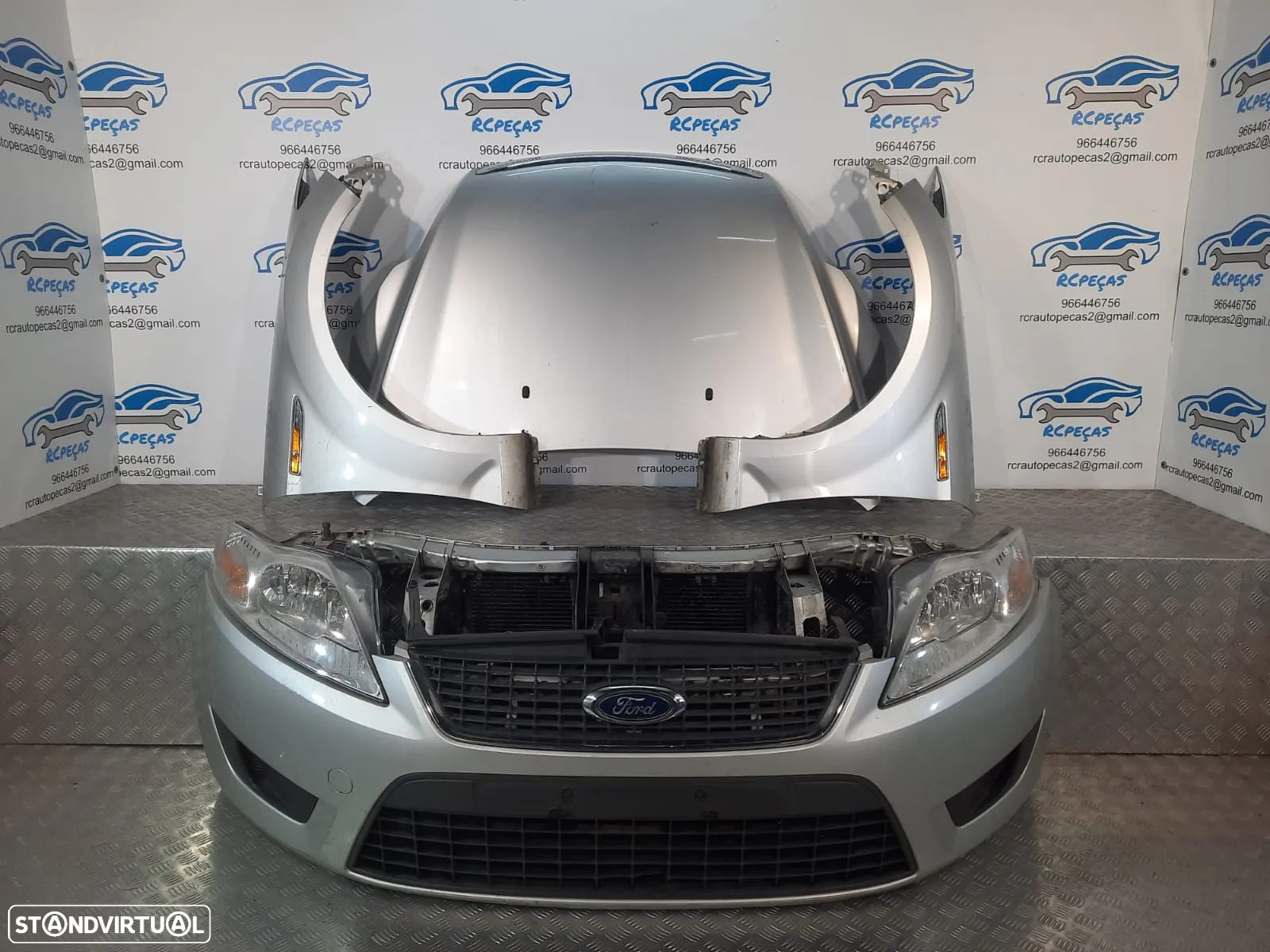 FRENTE COMPLETA FORD MONDEO IV 4 MK4 CAPOT PARACHOQUES GUARDA-LAMAS OTICAS RADIADOR VENTILADOR FRENTE FIBRA REFORÇO - 3