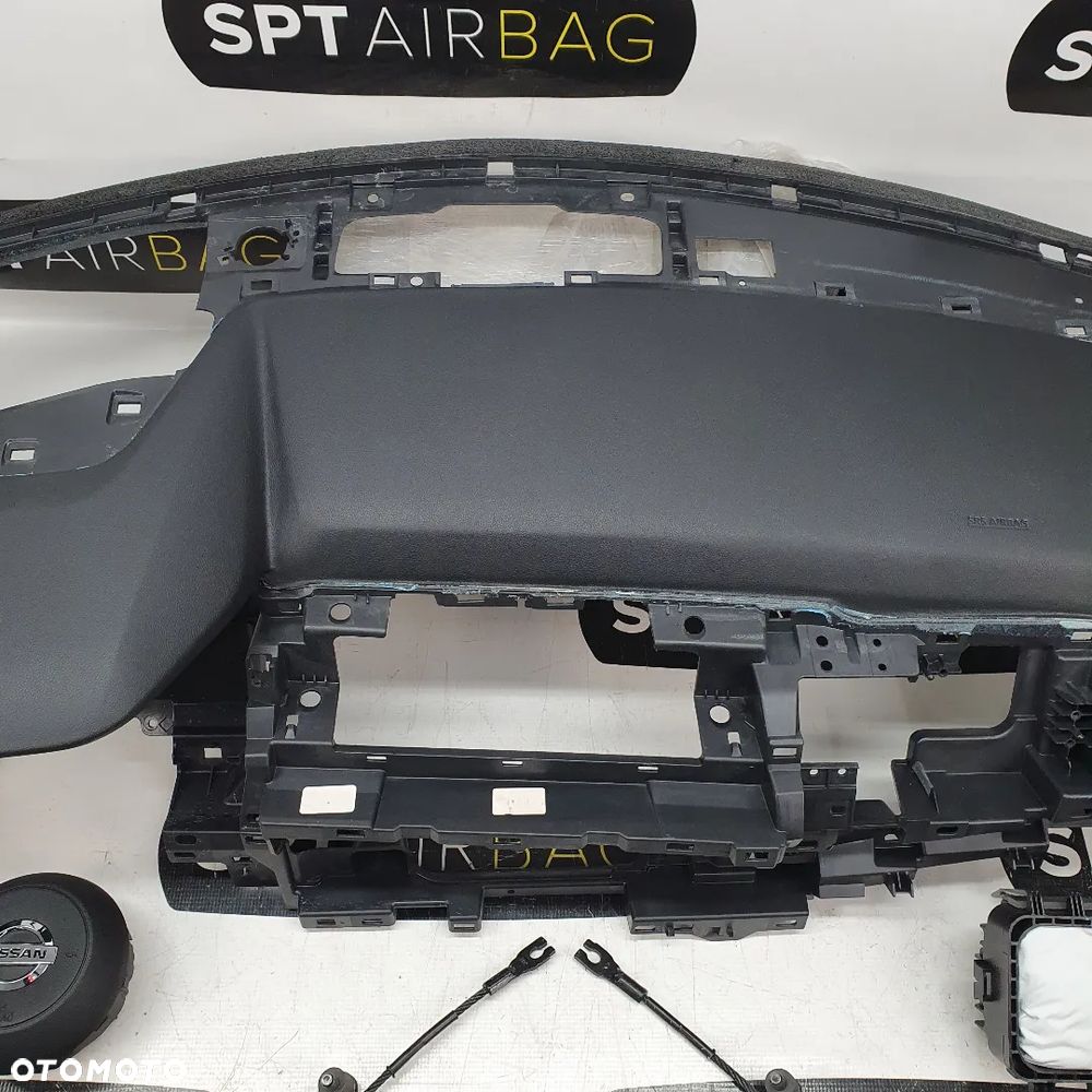 NISSAN QASHQAI J12 DESKA ROZDZIELCZA KONSOLA KOKPIT PULPIT PODUSZKI AIRBAG AIR BAG PASY NAPINACZE KIT SET - 4