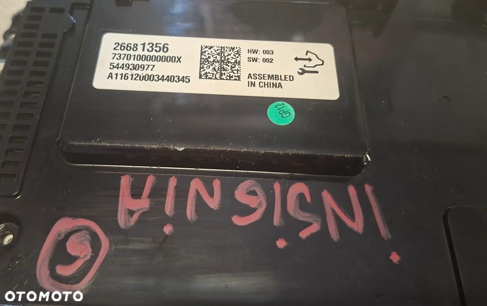OPEL INSIGNIA A 16r KOMBI RADIO WYŚWIETLACZ NAWIGACJA 26681356 - 2