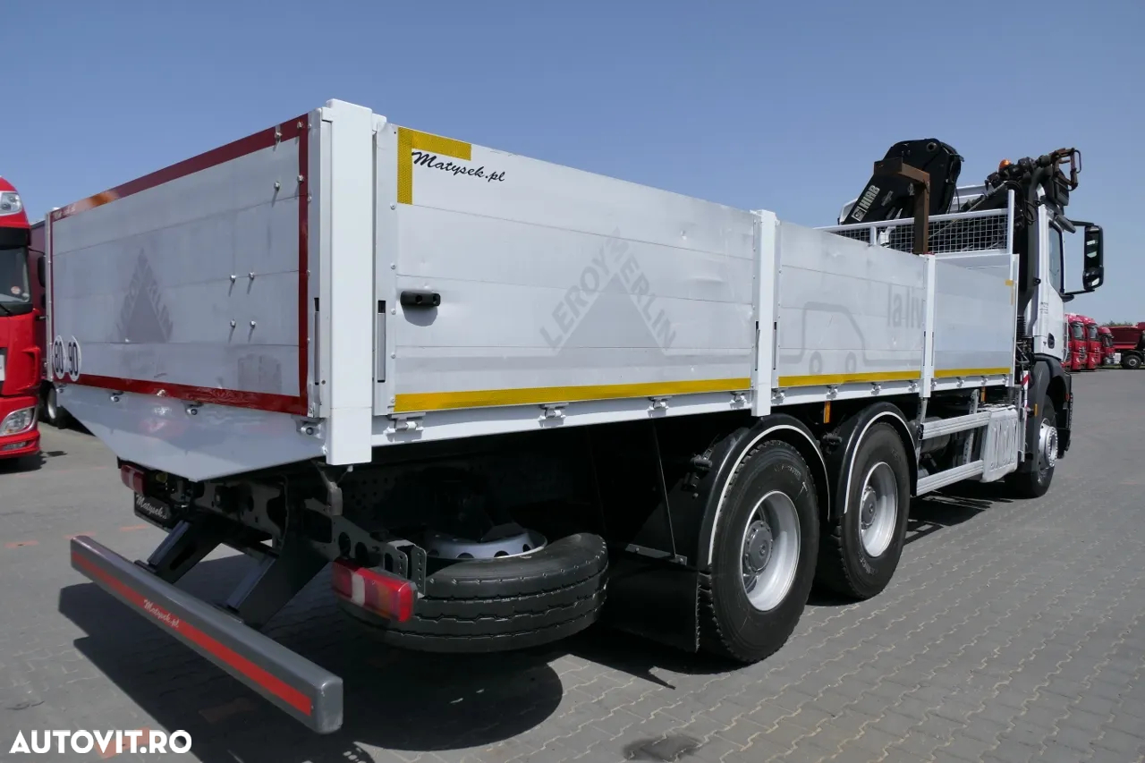 Mercedes-Benz AROCS 2633 / 6X4 / 6.55 M BOX + HDS HIAB 144 / RADIOCOMANDĂ / ROTATOR / FURCI - 14