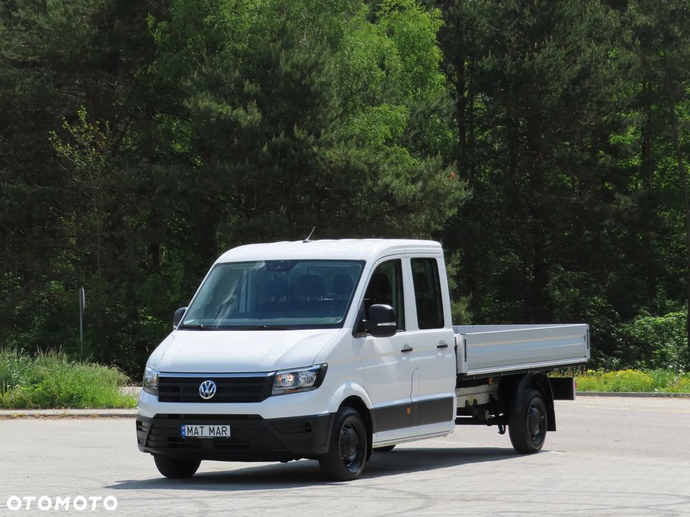 Volkswagen Crafter 35 TDI 2.0 140 KM Doka Brygadowy DUBEL MIXTO 7-Mio.Os + 1153 Kg Ład. Skrzynia Otwarta 3513 mm Długa Rozstaw Osi 4490 mm L4 HAK 3000 Kg Udźwig Stan Wizualny I Techniczny JAK NOWY Gotowy Dostępny OKAZJA POLECAM - 2
