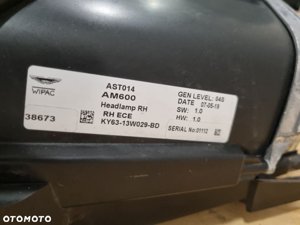 Aston Martin Lampa przednia prawa Vantage  ky63-13w029-bd - 3