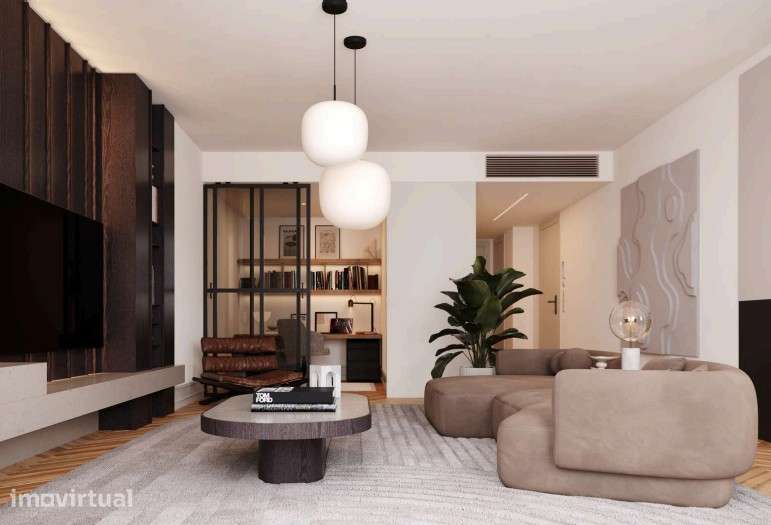 T2 Novo com garagem, jardim e ar condicionado - Grande imagem: 3/9