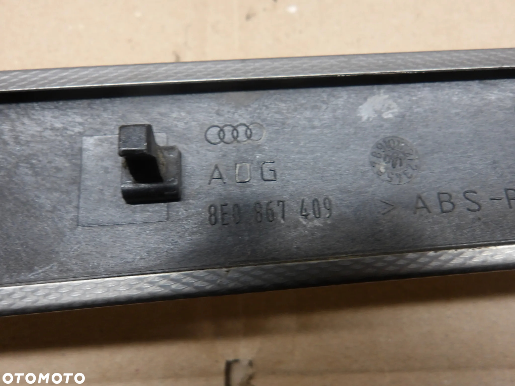 AUDI A4 B6 01-04 KOMBI LISTWA DRZWI PRAWY LEWY PRZÓD TYŁ 8E0867410 - 4