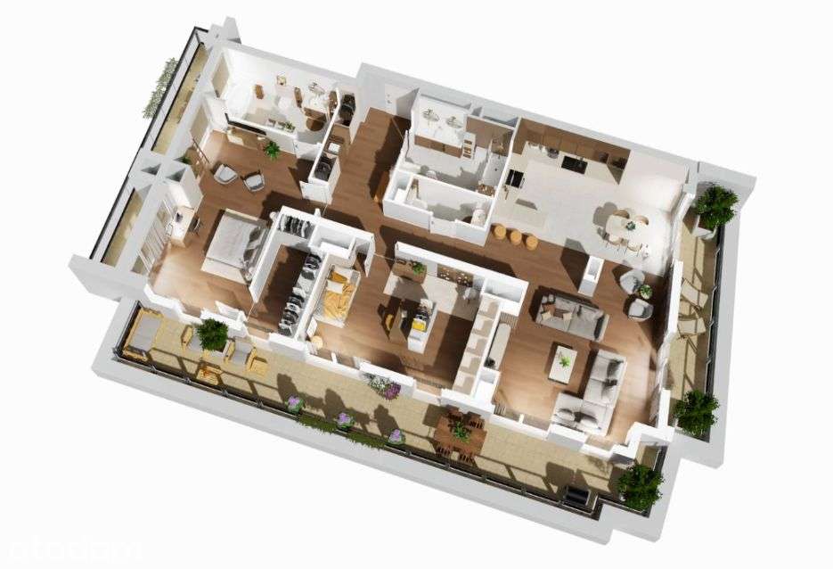 Apartament, ostatnie piętro, widok na centrum - Pełny obrazek: 5/20
