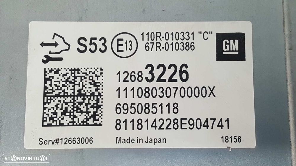 CENTRALINA DO MOTOR UCE OPEL CORSA E SELECTIVE - 4