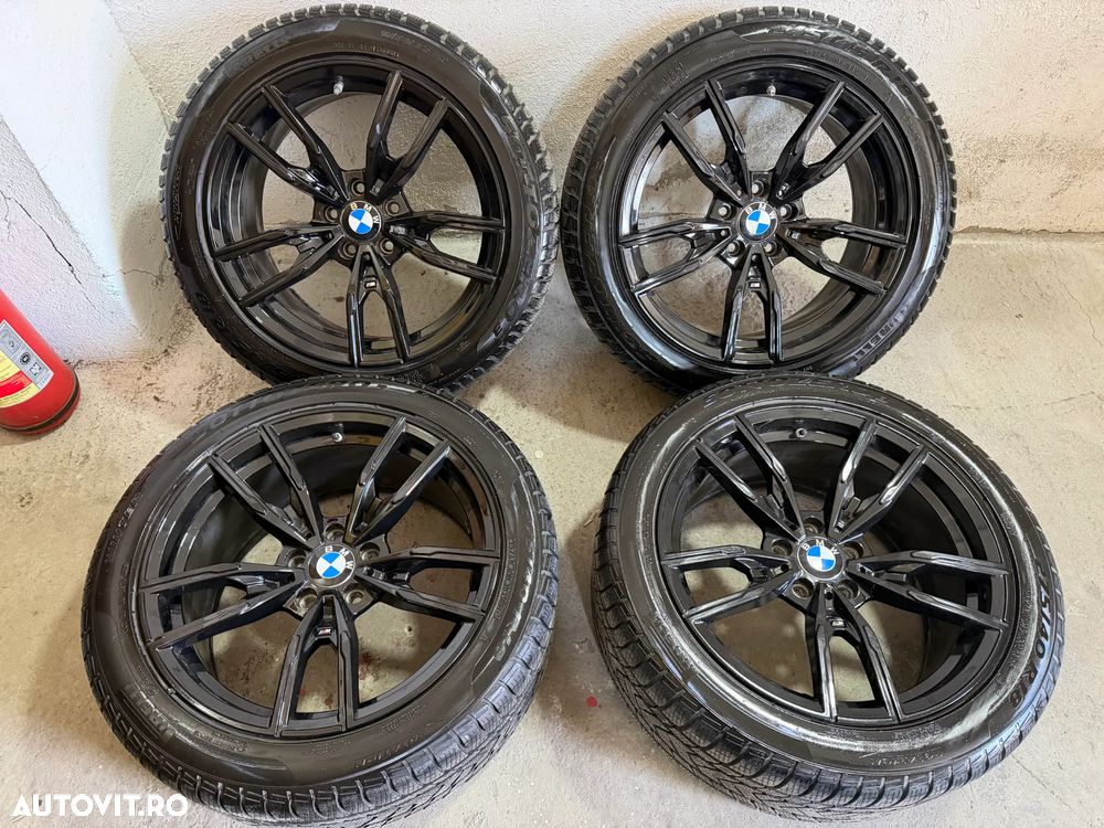 Jante BMW R18 cu anvelope iarna pirelii Jante18 complete iarna bmw G30 G31 jante doua latimi - 1