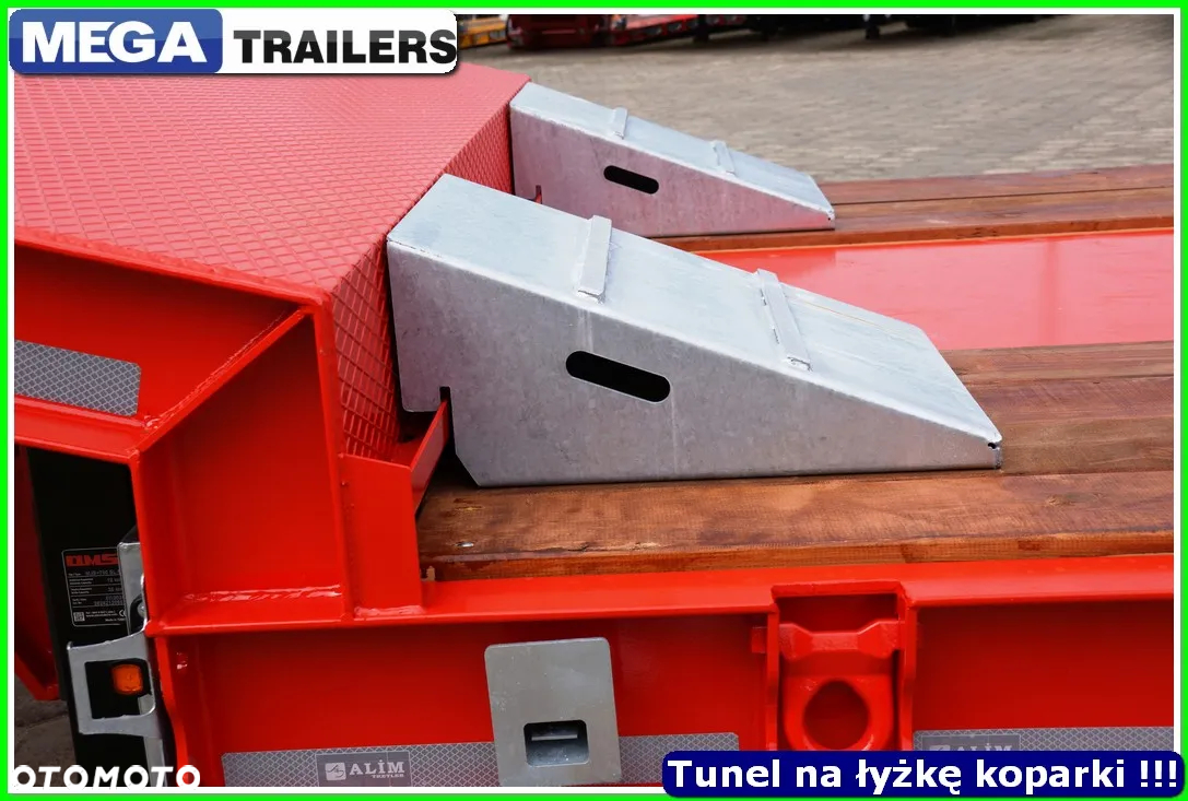 Mega Nisko podłoga 4 osie,  dł. 9,50 m, TUNEL na RAMIĘ KOPARKI !!! - 22