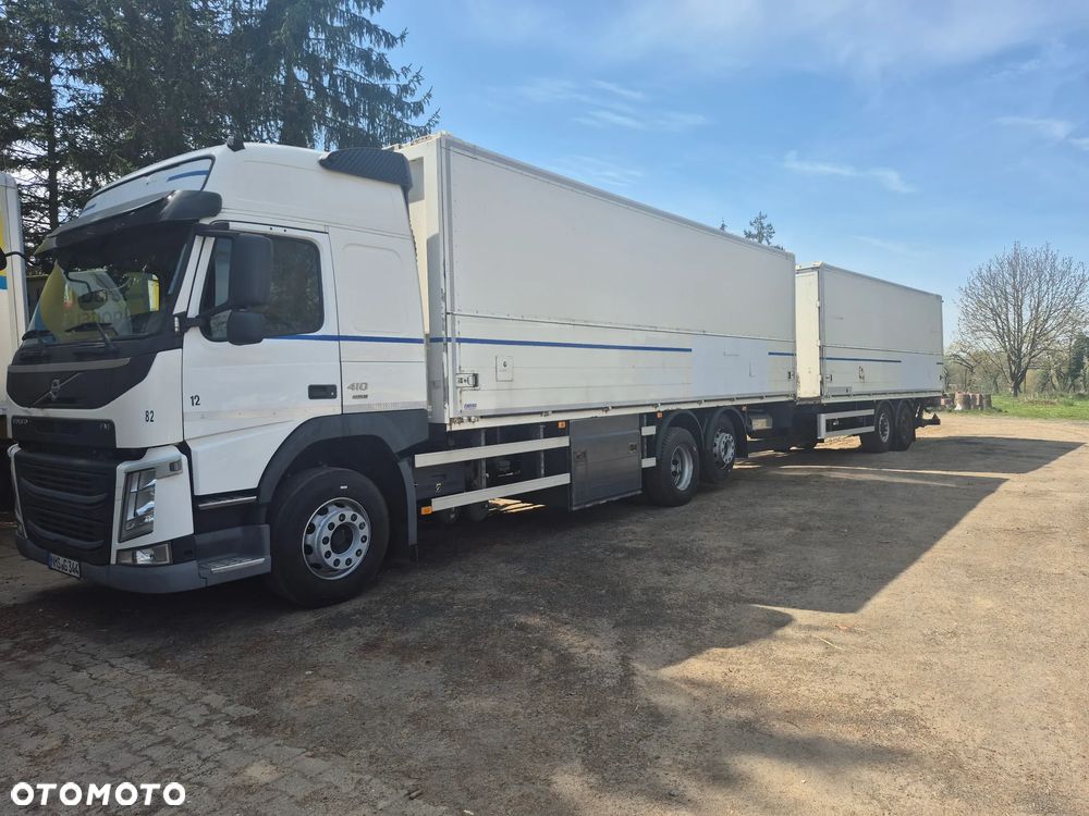 Volvo FM 410 KONTENER + WINDA / PRZYCZEPA TANDEM KRONE + WINDA ZESTAW PRZEJEZDNY