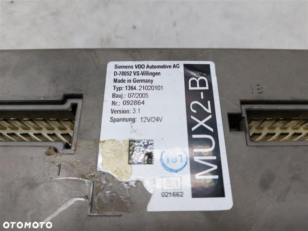 MODUŁ Sterownik Solaris Urbino 12 SIEMENS VDO 136421020101 - 2