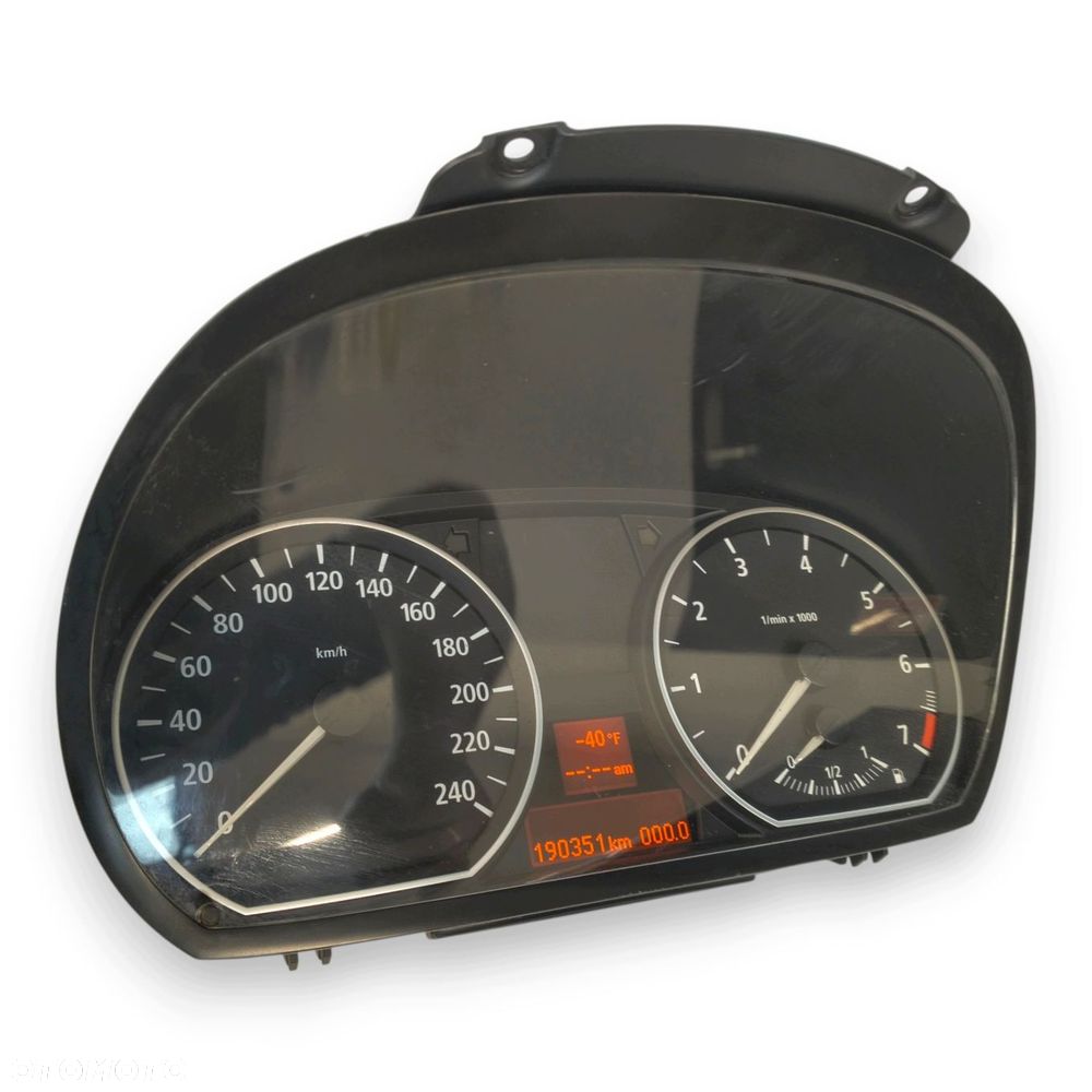 LICZNIK ZEGARY 6974645 BMW E81 E87 1.6 B Benzyna 190 351km europa - 12