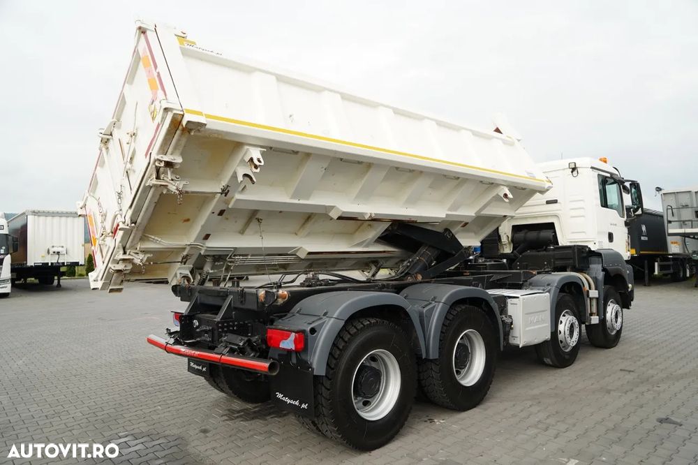 MAN TGS 35.480 / 8x4 / BASCULANTE / BORDMATIC / HYDROBOARD / ANVELOPE 100% / EURO 6 - 10