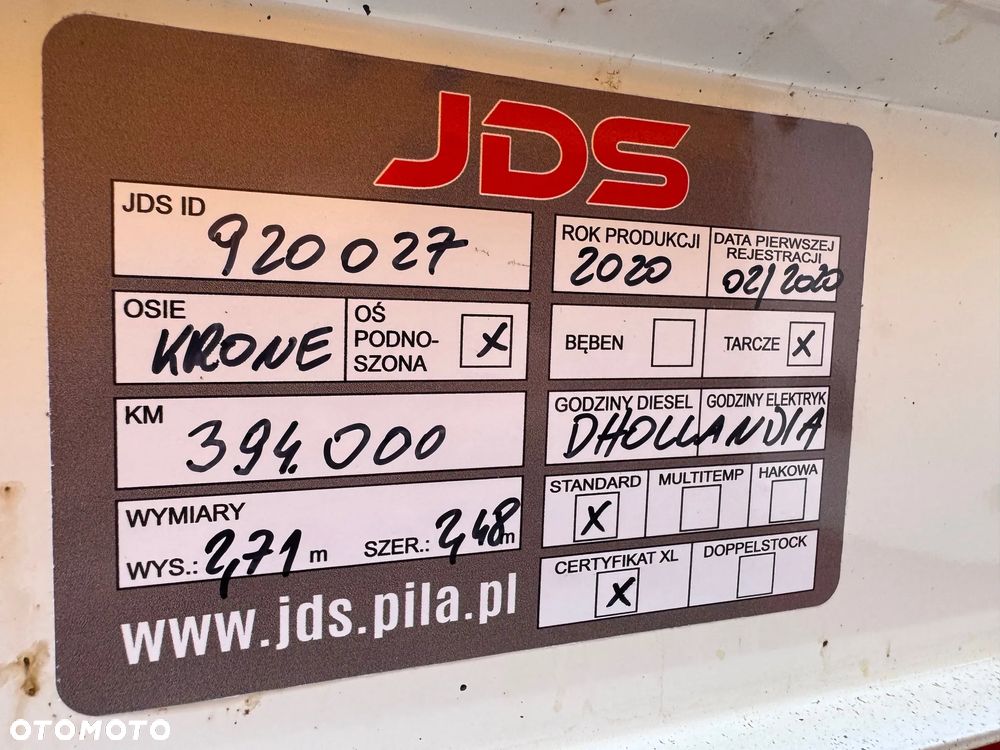Krone Izoterma, Winda DHOLLANDIA , Oś podnoszona,  Nowe opony!! - 34