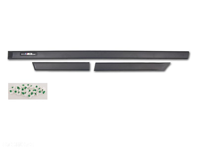 LISTWA LISTWY BOCZNE DRZWI BŁOYNIK KPL BMW 3 E36 COUPE CABR M3 - LOOK - 1