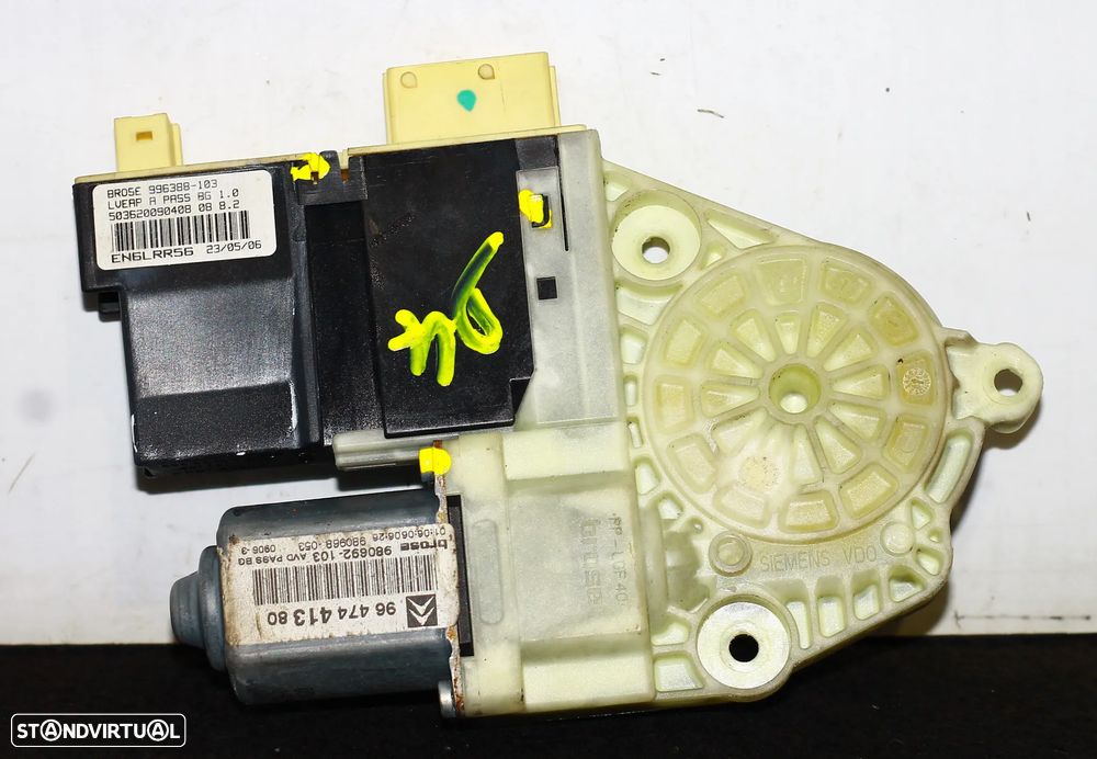 MOTOR ELEVATÓRIO DO VIDRO DIANTEIRO DIREITO CITROËN C4 2008 - 3
