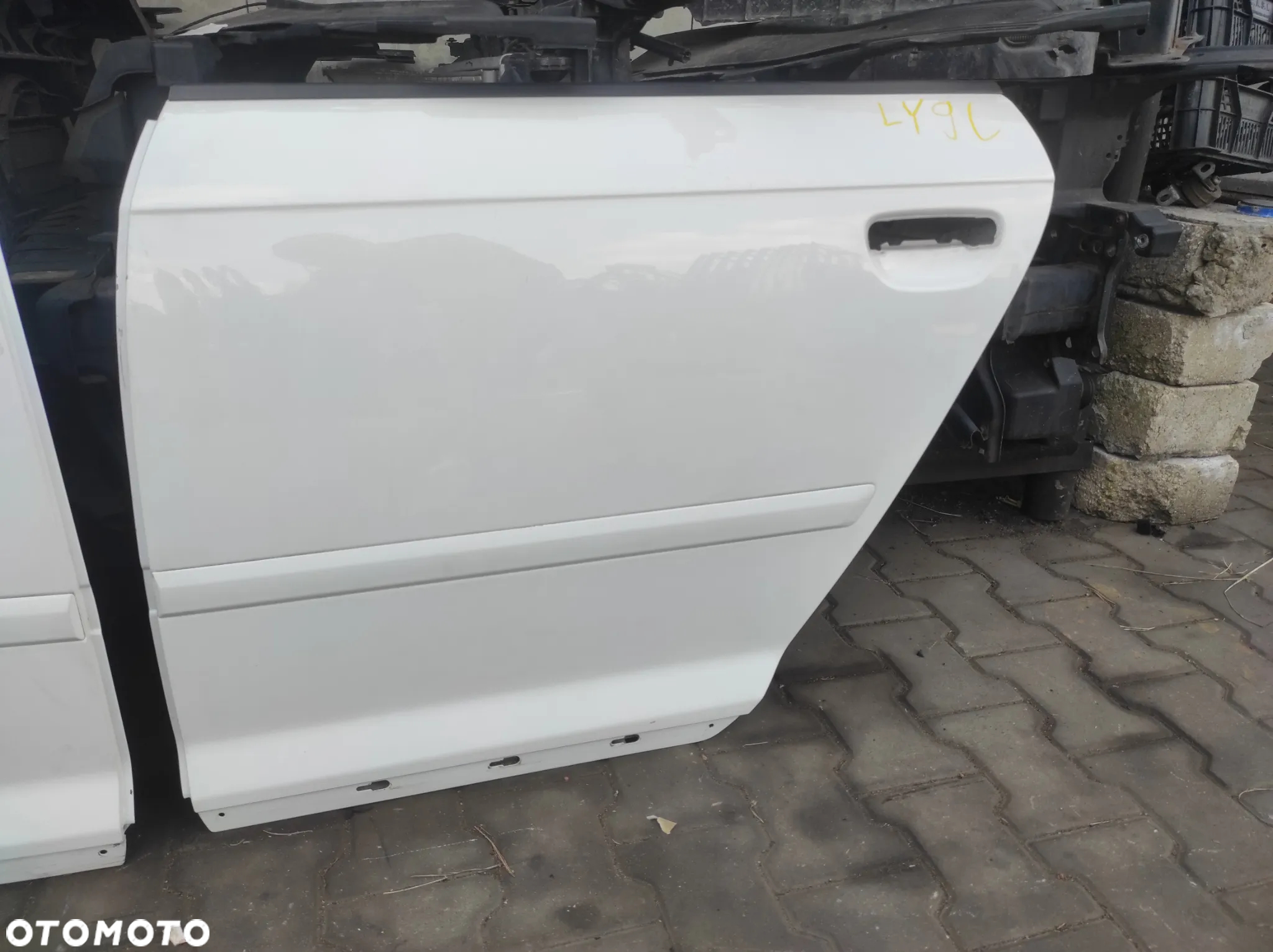 DRZWI PRAWE LEWE TYLNE PRAWY LEWY TYŁ AUDI A3 8P 5 DRZWI LY9C BIAŁE WYSYŁKA !!! - 4