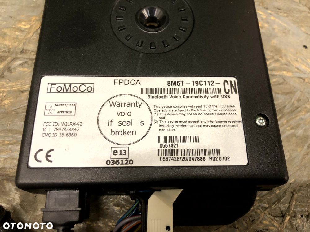 FORD MONDEO MK4 KUGA MK1 MODUŁ BLUETOOTH STEROWNIK 8M5T-19C112-CN - 2