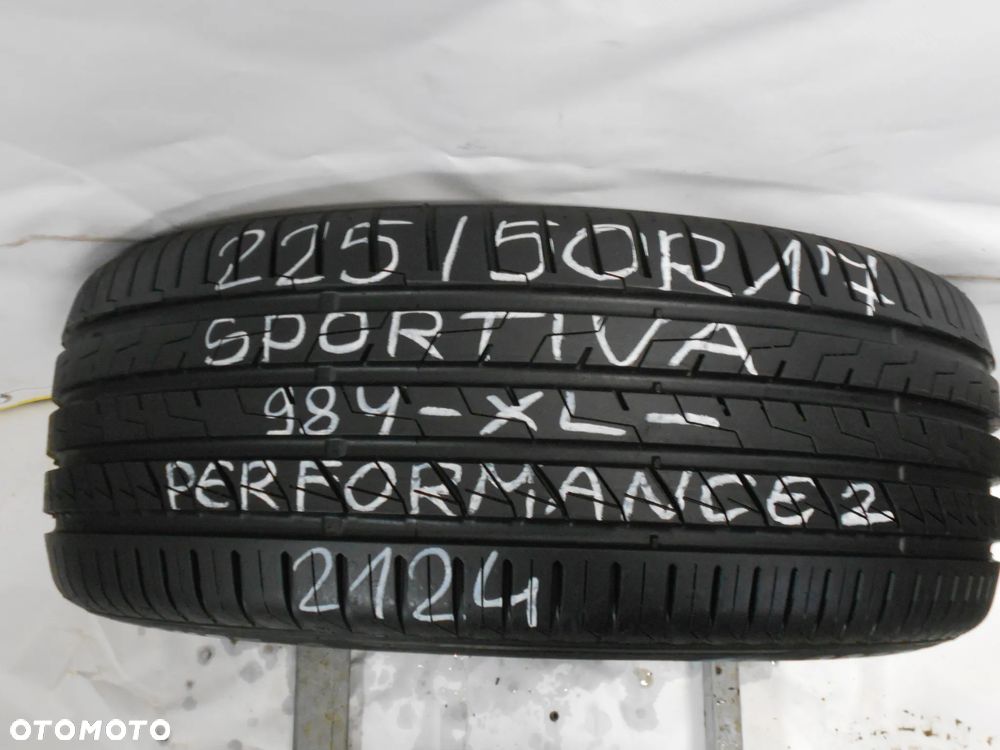 OPONA POJEDYNKA  225/50R17 SPORTIVA PERFORMANCE 2 XL DOT 2124 8.6MM - 1