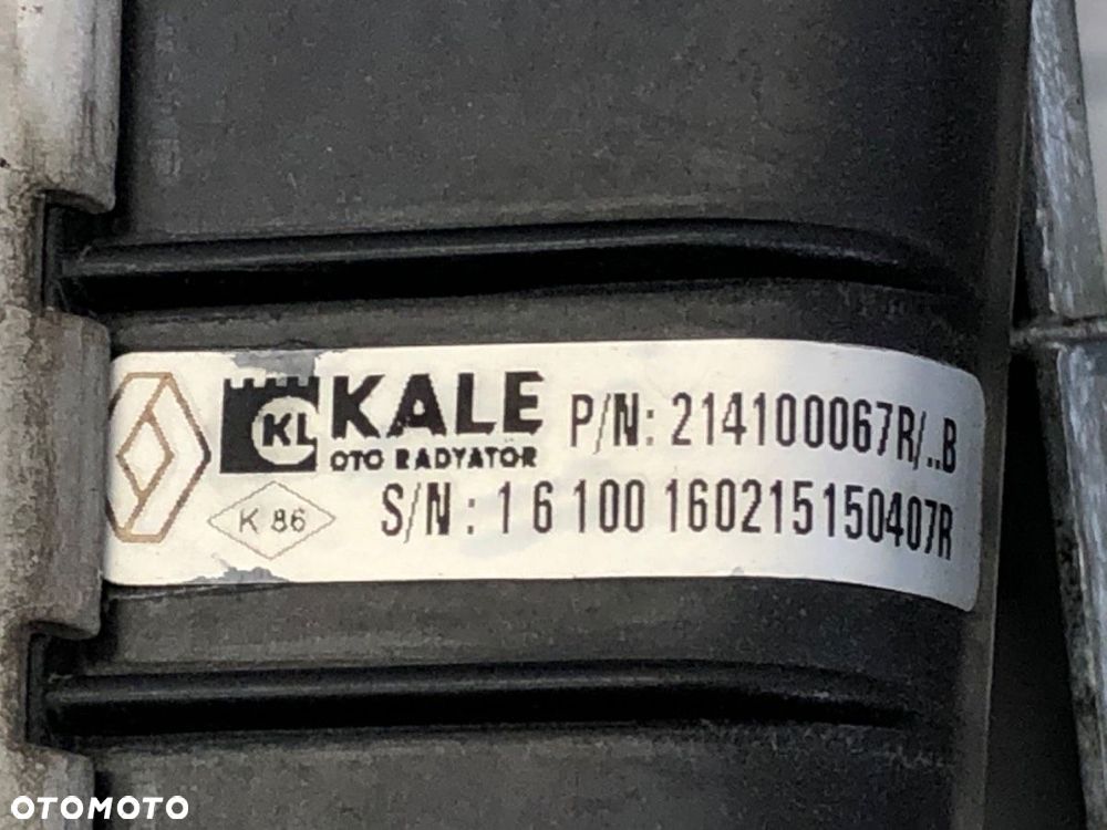 CHŁODNICA WODY  RENAULT FLUENCE (L3_) 2010 - 2022 1.6 16V (L304, L305, L30H) 82 kW [111 KM] benzyna - 4