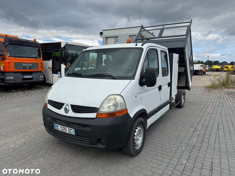 Renault Master 2009 r. kraty wywóz liści Wywrotka Kiper Brygadówka 7 Osobowy Dubelkabina Dobelkabina Wywrot Doka - 3