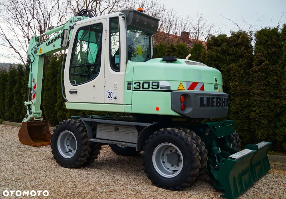 Liebherr 309 LITRONIC / KLIMA / LAKIER ORGINAŁ / NOWE OPONY  (311 312 TEREX CAT ) - 4
