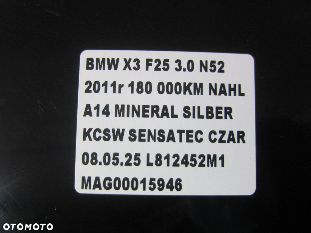 BMW X3 F25 SZYBA TYLNA TYŁ W KLAPE TYLNĄ 51317329453 KLAPA 7329453 ORYGINAŁ - 8