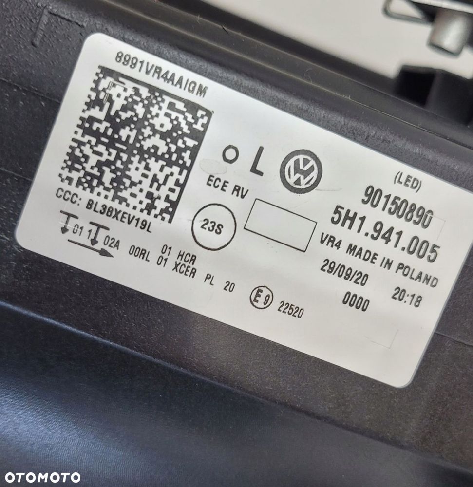 LAMPA LEWA PRZÓD LED VW GOLF VIII 5H1 2019- 5H1941005 90150890 - 13