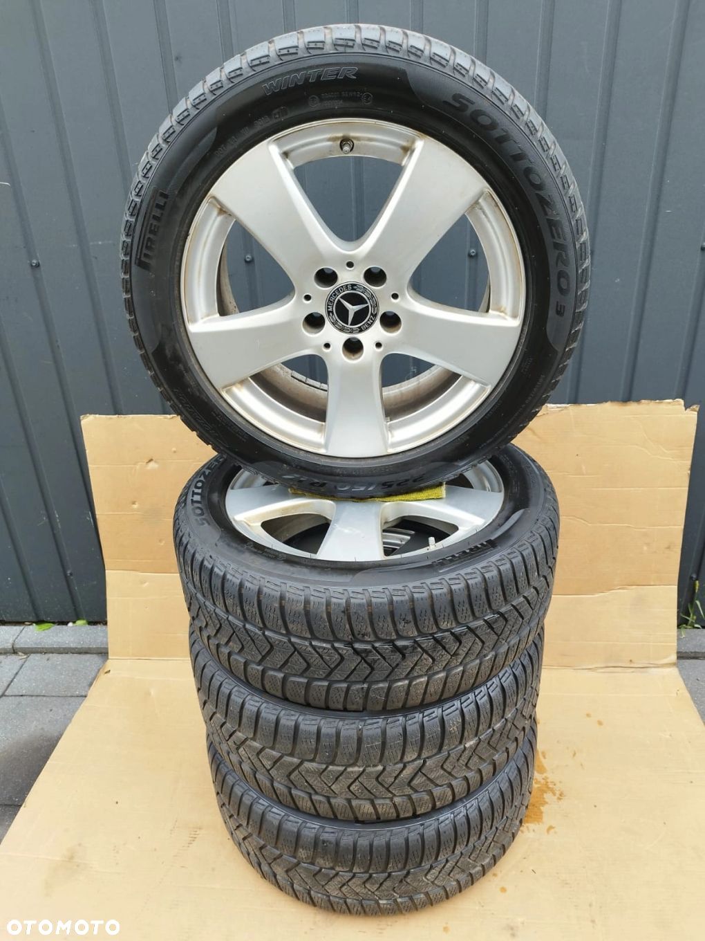 KOŁA ZIMOWE OPONY ZIMA 17 PIRELLI 225/50 R17 MERCEDES W205 C-KLASA - 1