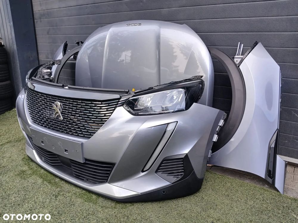 Maska błotniki reflektory przód Peugeot 2008 II kolor KCA demontaż - 5