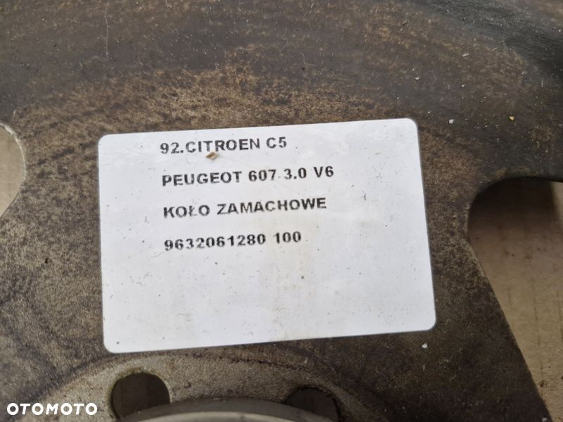 CITROEN C5 I 1 PEUGEOT 607 3.0 B V6 KOŁO ZAMACHOWE WIENIEC 9632061280 - 4