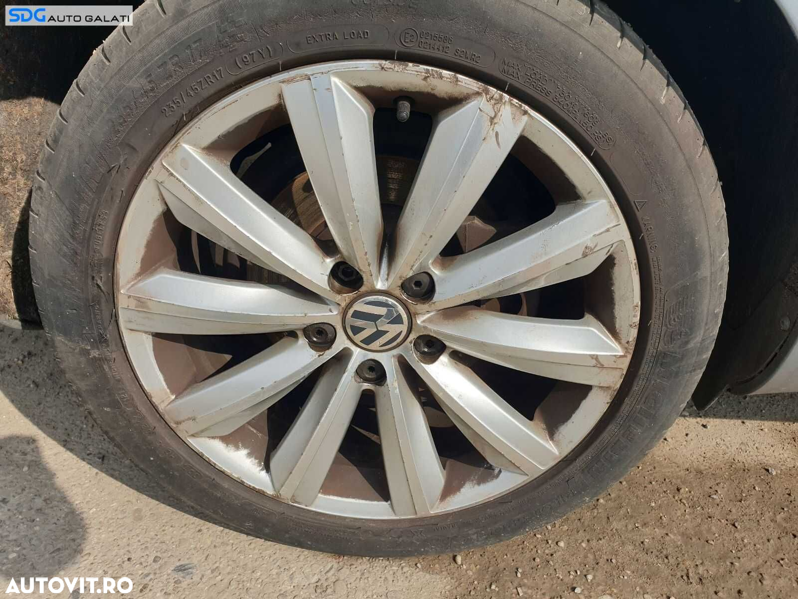 Set 4 Jante Roti Aliaj 235 45 17 R17 5x112 7.5Jx17H2 ET47 Volkswagen Golf 6 2008 - 2014 [0406] - 3