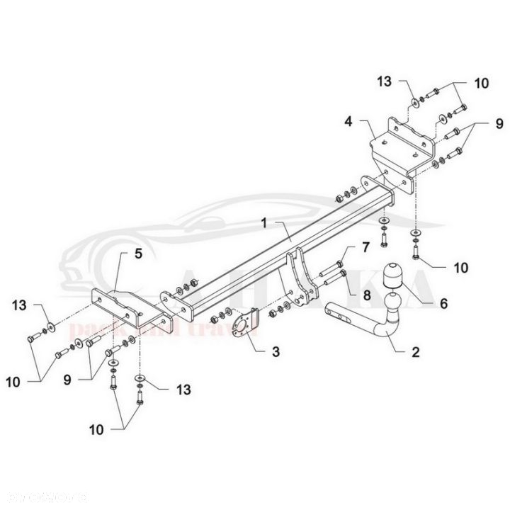 Hak Holowniczy Odkręcany Do Hyundai Ix35 2010-2013 - 4