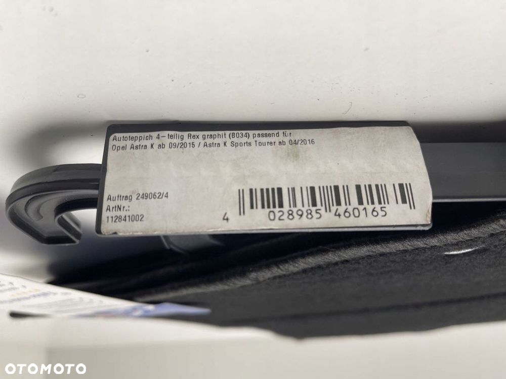 DYWANIKI WELUROWE OPEL ASTRA K ZESTAW - 2