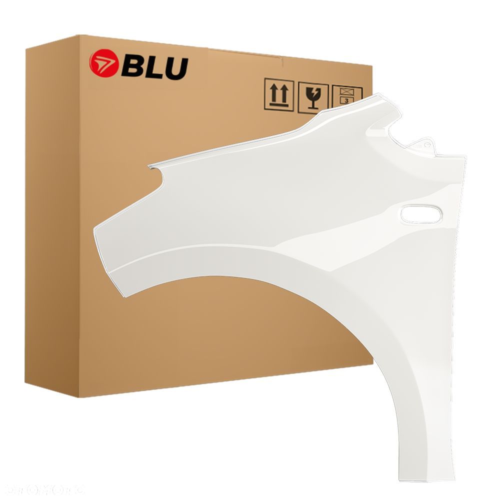 BLU Błotnik SEAT MII LB9A lewy przód biały 2012-2019 CandyWeiss - 1