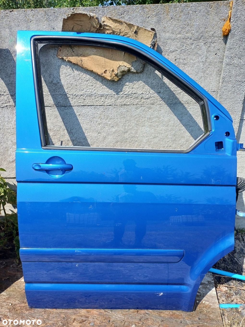 drzwi PRAWE przód Vw Transporter Multivan T5 T6 IDEALNE 06r. niebieski GOŁE - 1