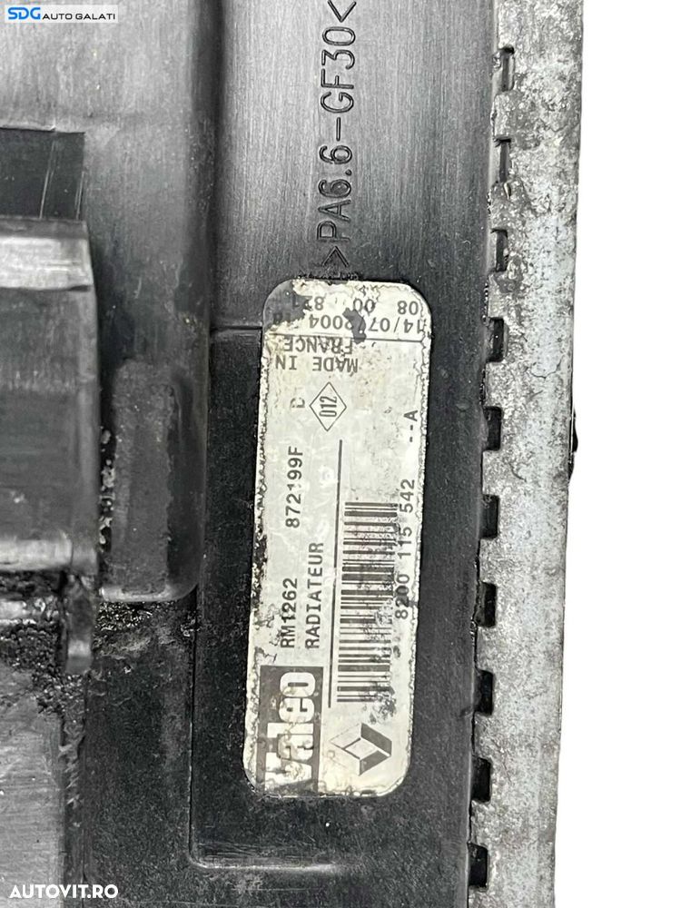 Radiator Apa Antigel Motor Renault Megane 2 1.5 DCI K9K 2002 - 2008 Cod 8200115542 [B3811] - 2