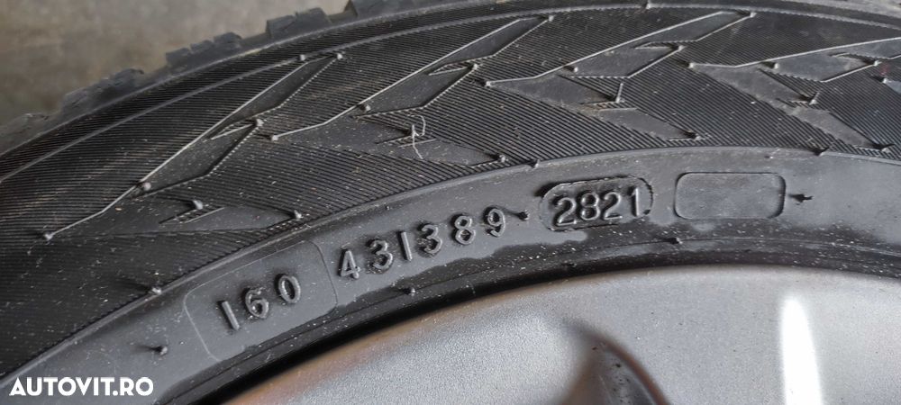 Set jante aliaj pe 16 volkswagen vw golf 6 break cu anvelope de iarna Nokian DOT 2021 - 7