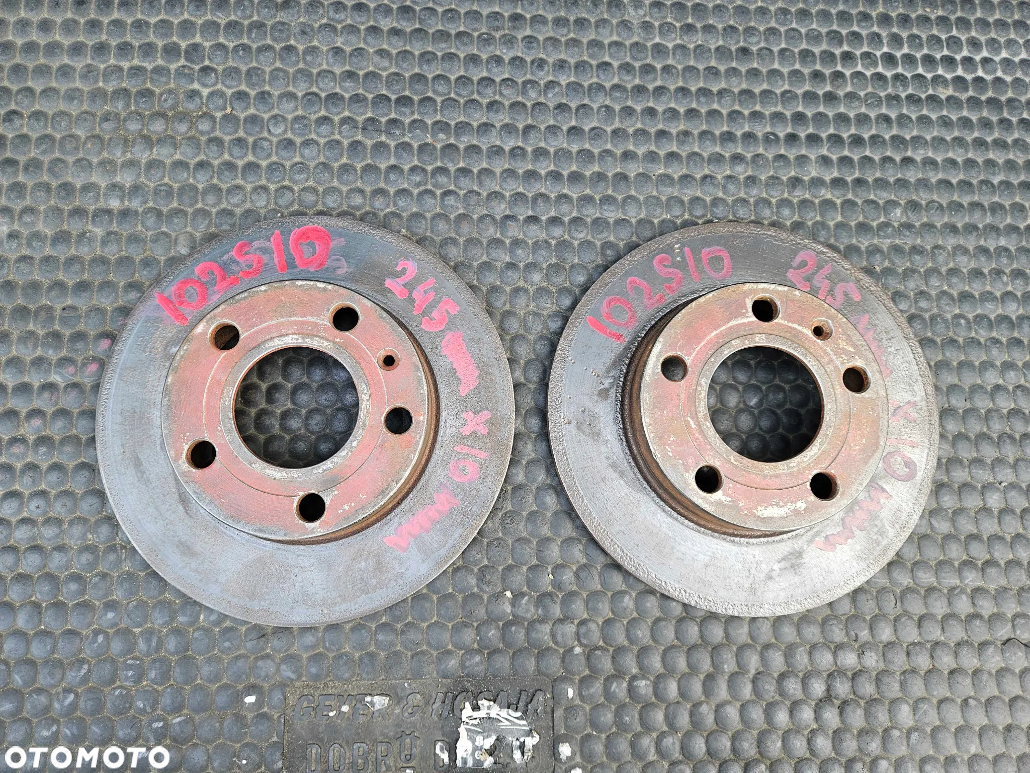 Tarcze Tarcza 245mm 5x112 Klocki Hamulce Tyl Tylne Audi A4 B6 B7 - 2