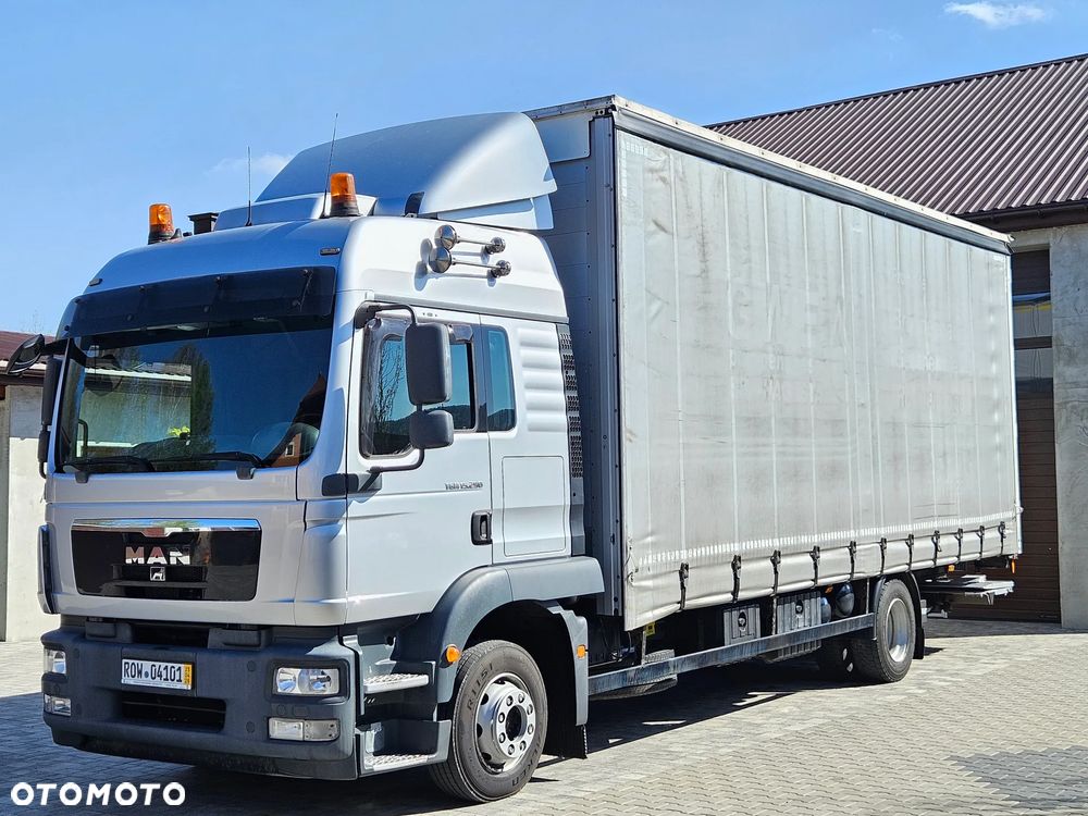 MAN TGM 15.290 / FIRANKA / AUTOMAT / CAŁY NA PODUSZKACH / KLIMA POSTOJOWA / BEZ ADBLU / BEZ DPF / SPROWADZONY / 18 PALET / E5 /  WINDA / NISKI PRZEBIEG - 7