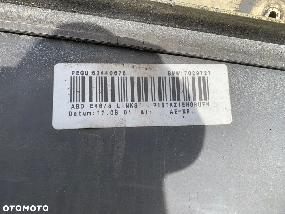 BMW E46 COMPACT LISTWA PROGOWA LEWA NAKŁADKA 7029727 - 2