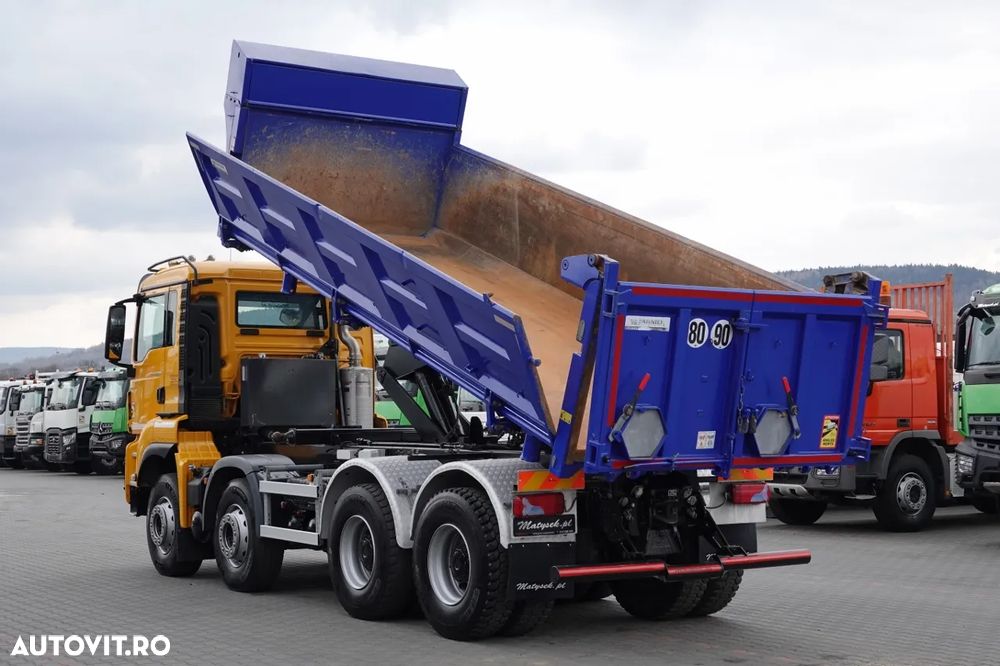 MAN TGS 35.500 / 8x4 / BASCULANTE / HYDROBURTA / BORDMATIK / NAVI / 2019 - 2
