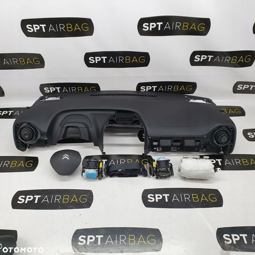 CITROEN C1 DESKA ROZDZIELCZA KONSOLA KOKPIT PULPIT PODUSZKI AIRBAG AIR BAG PASY KIT SET - 1