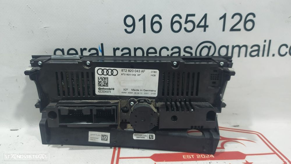 Comando Sofagem Climatronic Audi A4 B8 8T2820043AF Original - 2