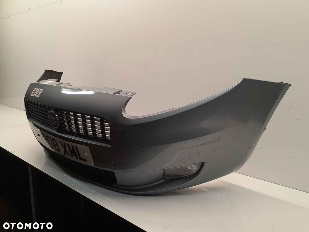 ^ ZDERZAK PRZÓD PRZEDNI FIAT GRANDE PUNTO 595/A SZARY HALOGENY - 3