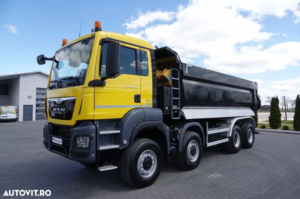 MAN TGS 41.460 / 8X8 / ​​​​BASCULĂ SPATE / MANUALĂ / HARDOX / KH-KIPPER / 2017 / - 11